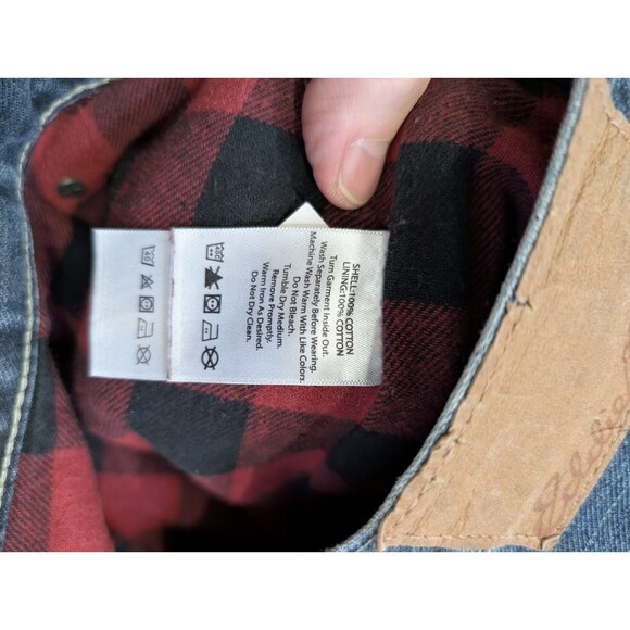 Eddie Bauer Jeans Mens 42x32 Blue Relaxed Fit Straight Leg Flannel Lined Denim - Picture 5 of 16